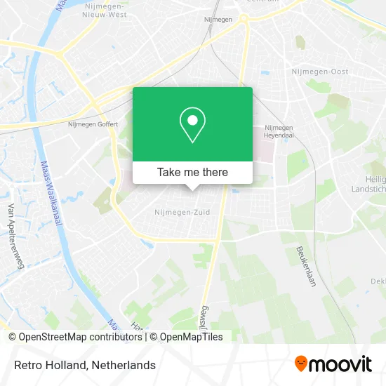 Retro Holland map