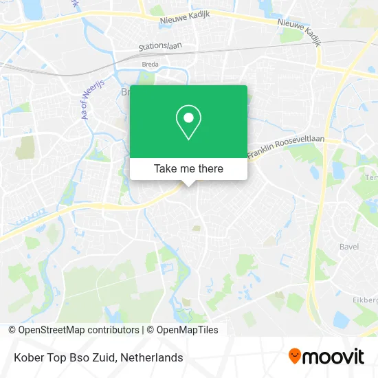 Kober Top Bso Zuid map