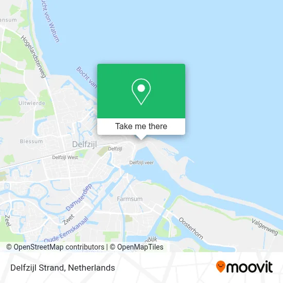 Delfzijl Strand map