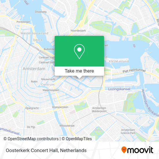 Oosterkerk Concert Hall map