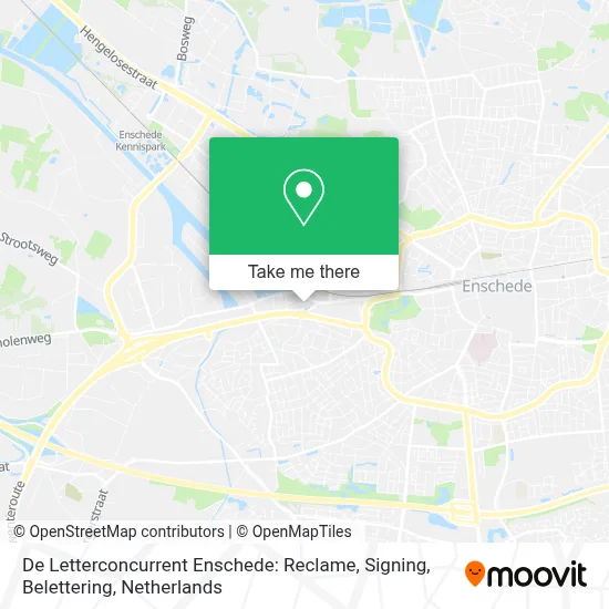 De Letterconcurrent Enschede: Reclame, Signing, Belettering map