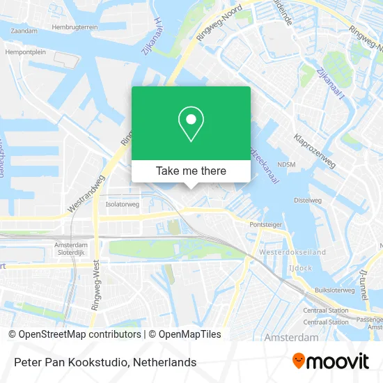 Peter Pan Kookstudio map