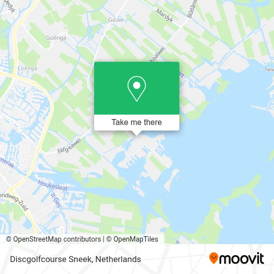 Discgolfcourse Sneek map