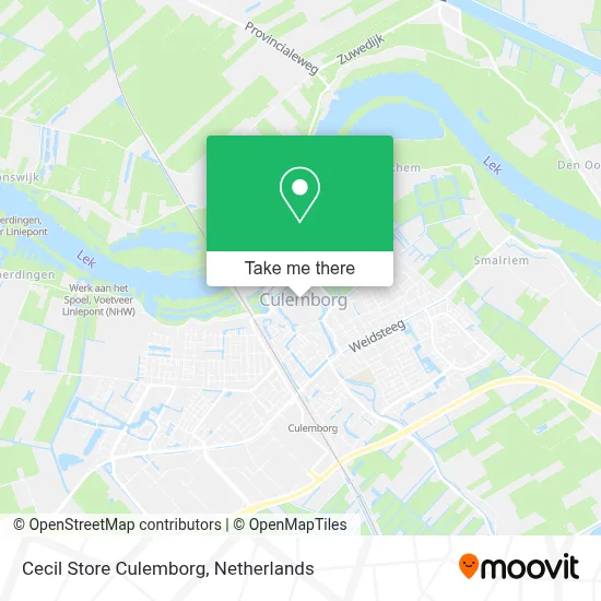 Cecil Store Culemborg map