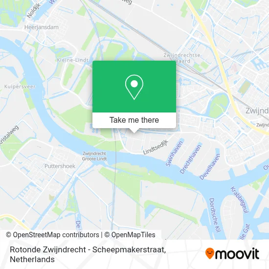 Rotonde Zwijndrecht - Scheepmakerstraat map