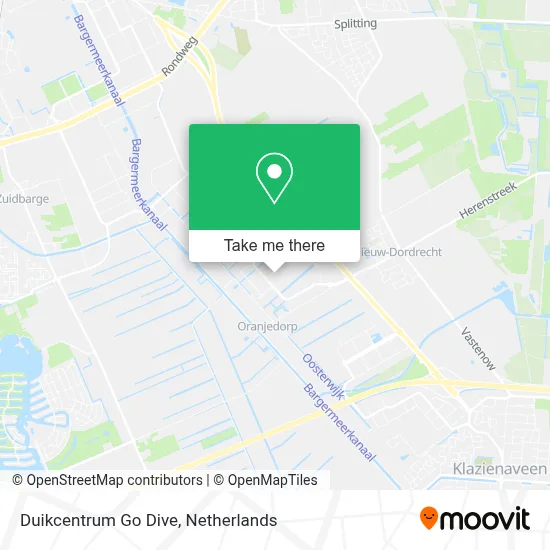 Duikcentrum Go Dive map