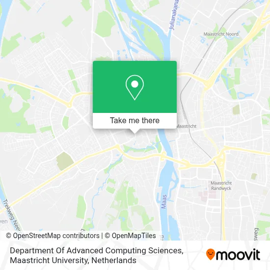 Department Of Advanced Computing Sciences, Maastricht University Karte