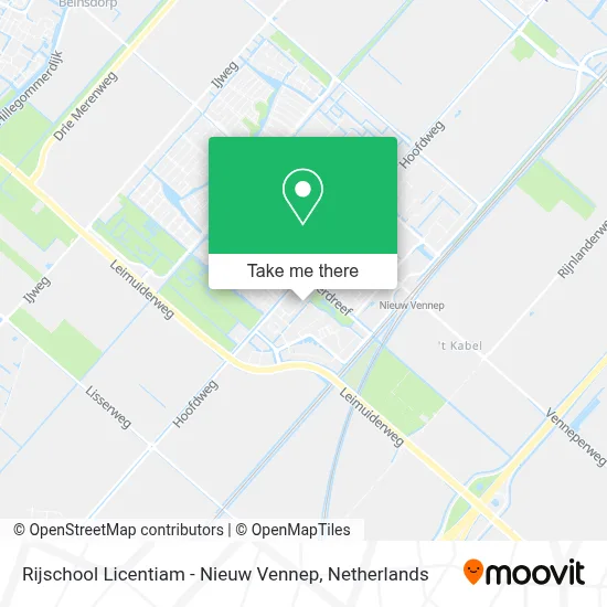 Rijschool Licentiam - Nieuw Vennep map