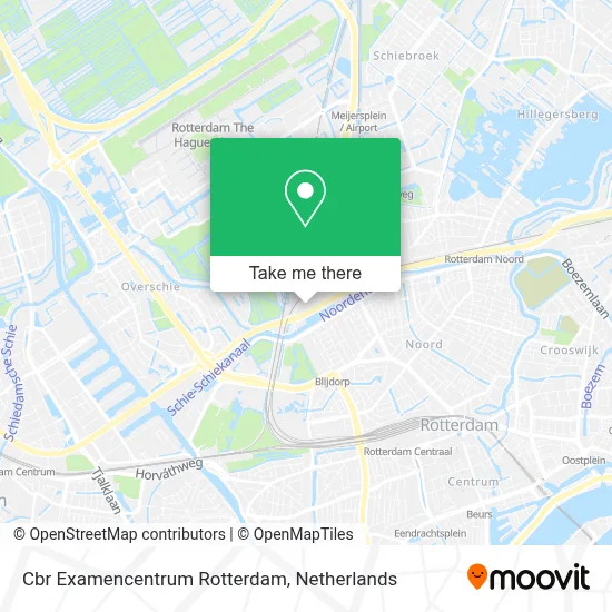 Cbr Examencentrum Rotterdam map