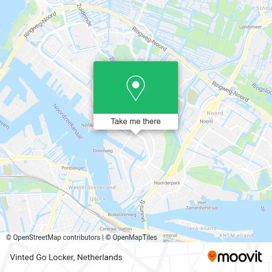 Vinted Go Locker map
