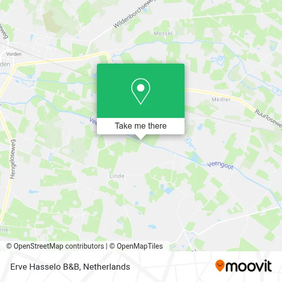Erve Hasselo B&B map