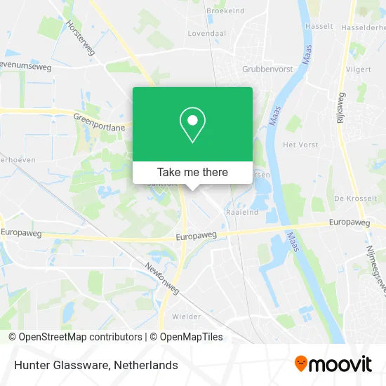 Hunter Glassware map