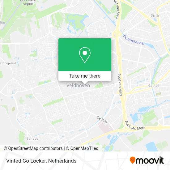 Vinted Go Locker map