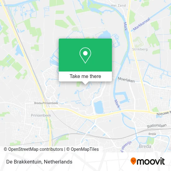 De Brakkentuin Karte