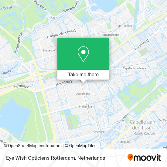 Eye Wish Opticiens Rotterdam map