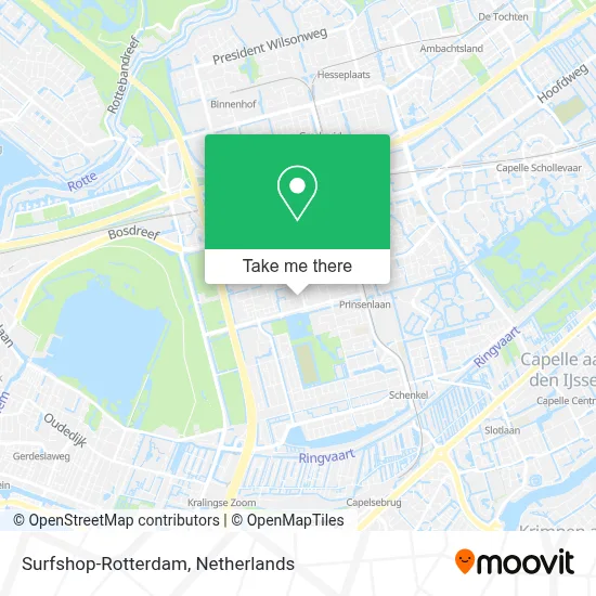 Surfshop-Rotterdam map