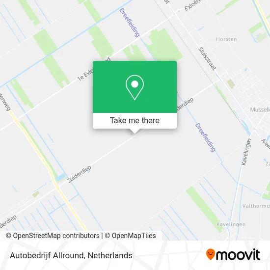 Autobedrijf Allround map