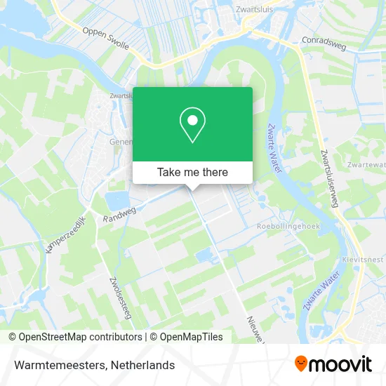 Warmtemeesters map