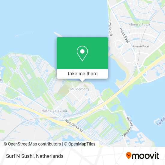 Surf'N Sushi map