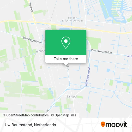 Uw Beursstand map