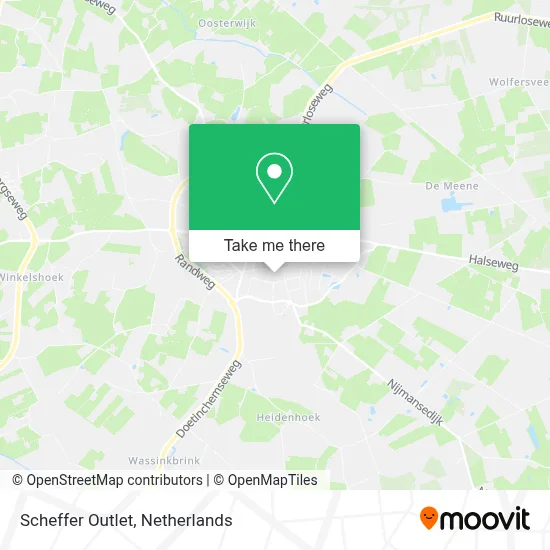 Scheffer Outlet map