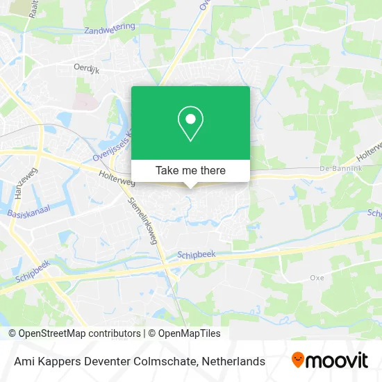 Ami Kappers Deventer Colmschate map