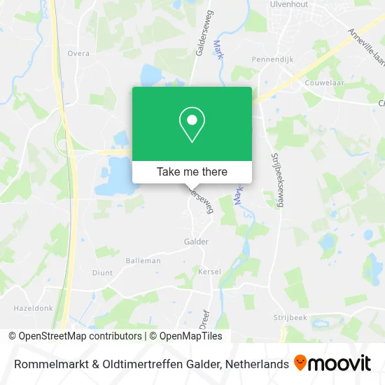 Rommelmarkt & Oldtimertreffen Galder Karte