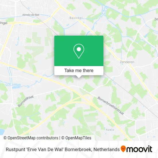 Rustpunt 'Erve Van De Wal' Bornerbroek map