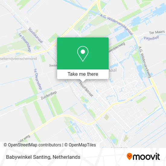 Babywinkel Santing map