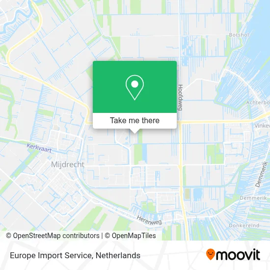 Europe Import Service Karte