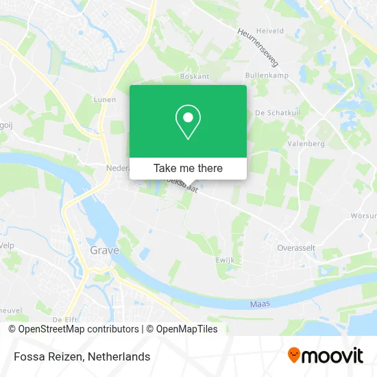 Fossa Reizen map