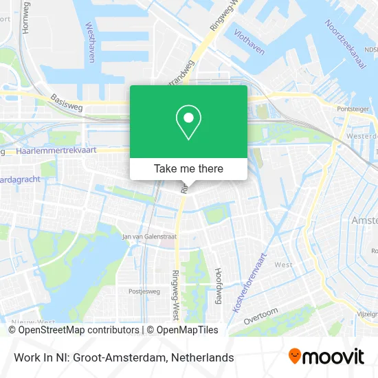 Work In Nl: Groot-Amsterdam map