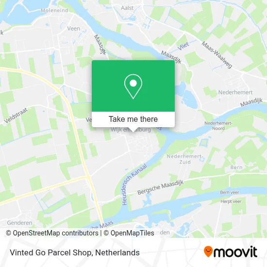 Vinted Go Parcel Shop map