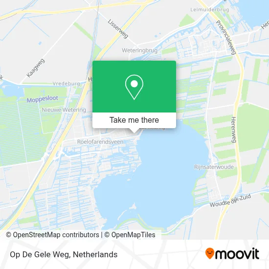 Op De Gele Weg map