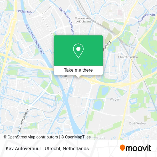Kav Autoverhuur | Utrecht map
