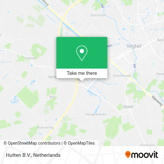 Hutten B.V. map