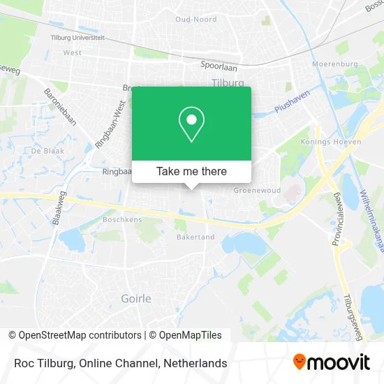 Roc Tilburg, Online Channel map
