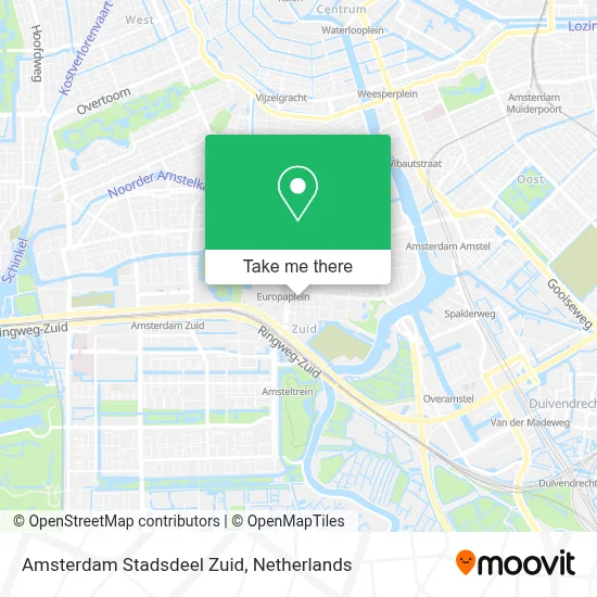 Amsterdam Stadsdeel Zuid map
