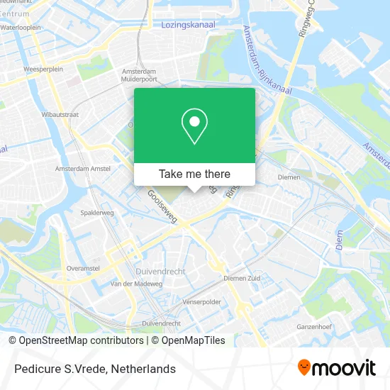Pedicure S.Vrede map