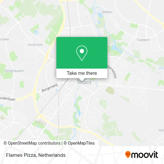 Flames Pizza map