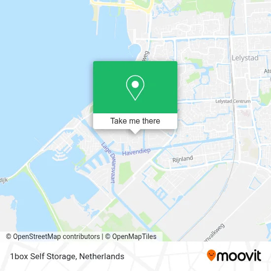 1box Self Storage Karte