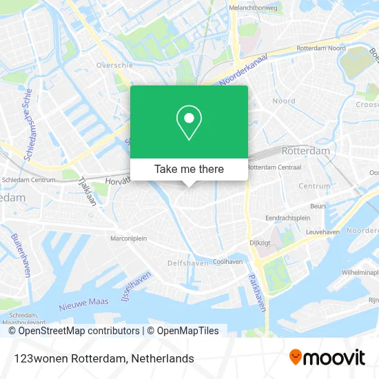 123wonen Rotterdam map