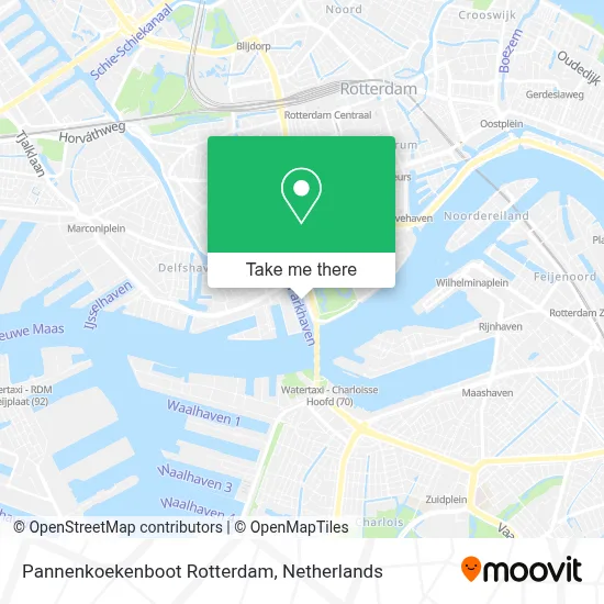 Pannenkoekenboot Rotterdam map