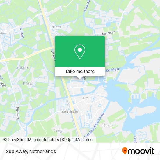 Sup Away map