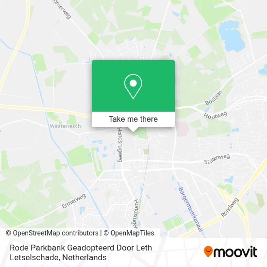 Rode Parkbank Geadopteerd Door Leth Letselschade map