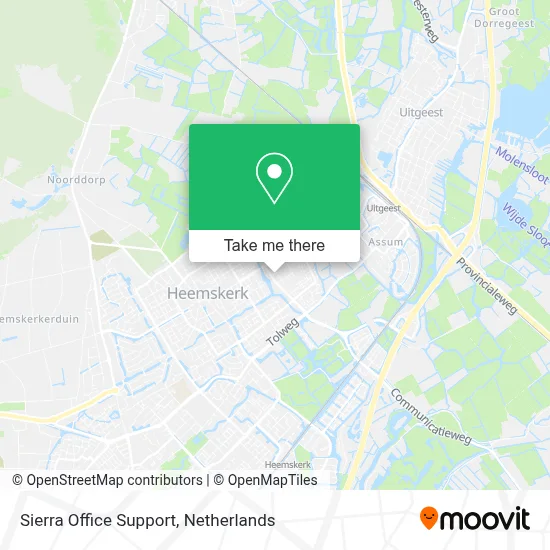 Sierra Office Support map