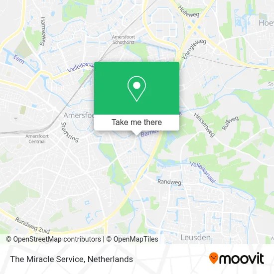 The Miracle Service map