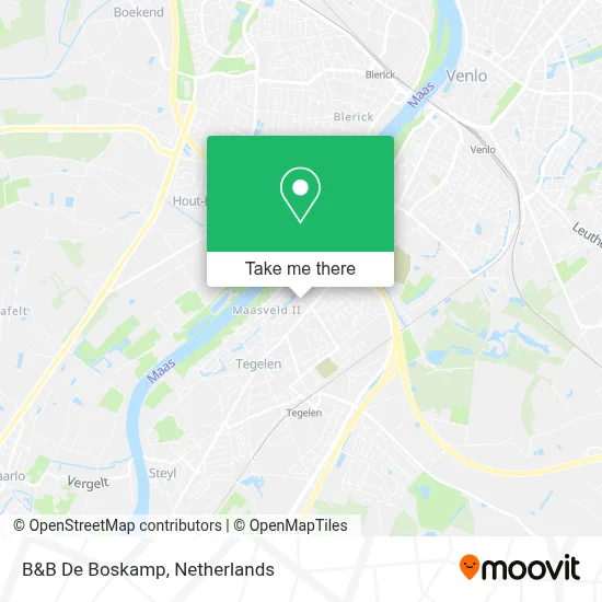 B&B De Boskamp map