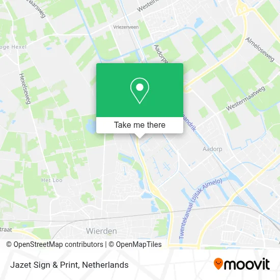 Jazet Sign & Print map
