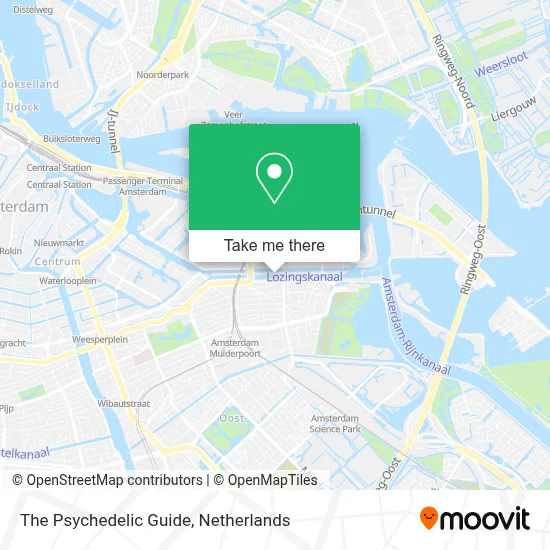 The Psychedelic Guide map